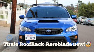 Thule Aeroblade Install for a 2019 Subaru WRX  Sti [upl. by Airdua]