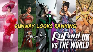 Rupaul’s Drag Race Uk Vs The World Season 2 Episode 1 Ranking the RUNWAY Looks [upl. by Nnylg]