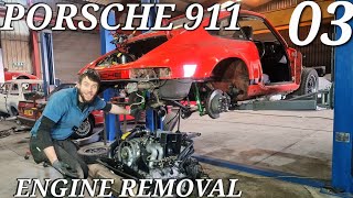 Removing The Engine amp Running Gear From A 1984 Porsche 911  Restoration EP 3 [upl. by Freddi]