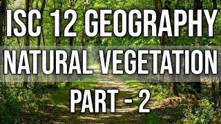 Natural Vegetation  Class 12 ISC Geography  Chap6  Part2  Hindi Explanation [upl. by Lidda604]