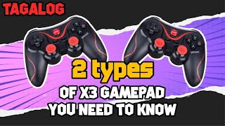 2 TYPES OF X3 GAMEPAD  WIRELESS CONTROLLER YOU NEED TO KNOW  BUTTON COMBINATION  MAPPING [upl. by Eleets]