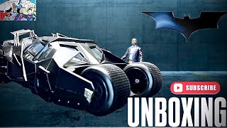 Unboxing Mcfarlane Toys DC Multiverse Tumbler amp Lucius Fox from The Dark Knight Trilogy [upl. by Yenffad]