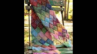 Learn to Knit an Entrelac Scarf [upl. by Iddet]