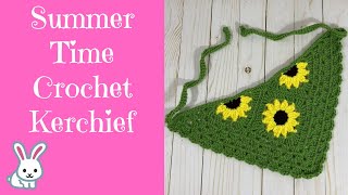 How to Crochet a Summer Time Kerchief [upl. by Ajnot]