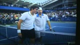 Andy Roddick Ridiculous Diving Shot on Championship Point [upl. by Okim]