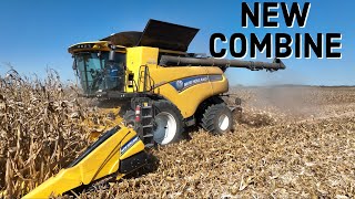 We have a Brand New New Holland Combine on the Farm [upl. by Ita]