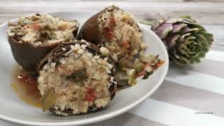 Carciofi ripieni di nonna Carmela  stuffed artichokes [upl. by Naryt]