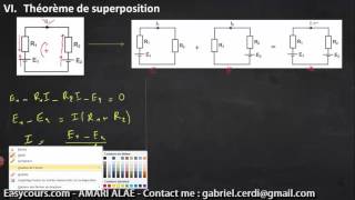 48  Theoreme de superposition  Electricité SMPC [upl. by Ibby]