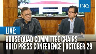 LIVE House quad committee chairs hold press conference  October 29 [upl. by Ilagam]