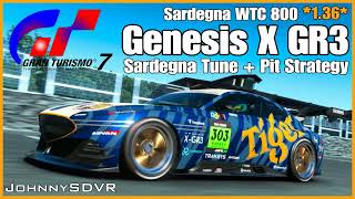 Gran Turismo 7  Genesis X GR3 Tune  Sardegna WTC 800 Setup  800PP Money Method 136  GT7 [upl. by Zerat]