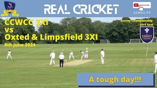 CCWCC vs Oxted amp Limpsfield CC 3XI Surrey Championship Division 3 East [upl. by Enninaej]