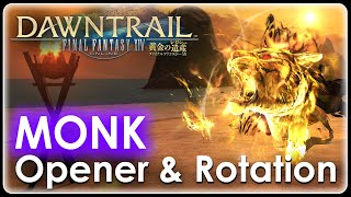 FFXIV  Monk 70 BOOTDK ROTATION DIED IN PATCH 701 [upl. by Mixam]