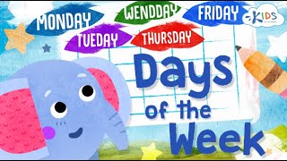 Days of the Week Song Kids Songs with Lyrics  Kids Academy [upl. by Ailekahs]