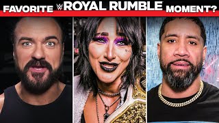 Superstars share their favorite Royal Rumble moments [upl. by Weidar]