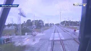 Brightline releases video of fatal train accident [upl. by Aubarta]