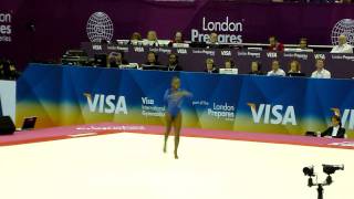 Daiane Dos Santos BRA FX QF  London 2012 Test Event [upl. by Lynch]