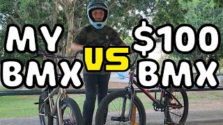 MY BMX BIKE VS 100 Super Cheap Auto BMX BIKE [upl. by Kaila]