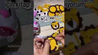 Aslan fiğürlü kitap ayracı🫠🫠 amigurumi handmade kitapayracı kitap beniöneçıkart keşfet [upl. by Gisele]