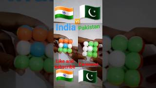 happy Independence Day cube Mein Banaya flag🇮🇳 India vs Pakistan 🇵🇰 India short Pakistan cube [upl. by Seale]