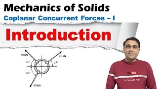 Coplanar Concurrent Forces  Mechanics of Solids [upl. by Lerred]