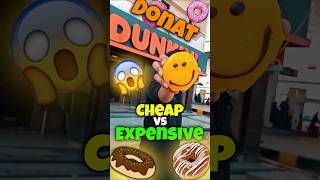 Cheap Vs Expensive Donats 😳 shorts food trending [upl. by Natalina]