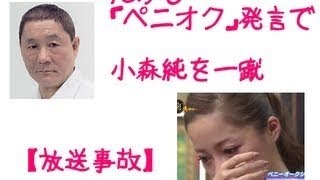 【放送事故】ビートたけし（北野武） 小森純をペニオク発言で一蹴のオールスター感謝祭一部始終 [upl. by Eceeryt346]