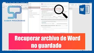 ▷ Word  Cómo recuperar archivo de Word no guardado ✔ Tutorial en español HD [upl. by Anahsal]