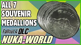 All 7 Souvenir Medallions Guide DLC  Fallout 4 NukaWorld [upl. by Johanna279]