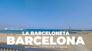 La Barceloneta Beach  Barcelona Spain [upl. by Nnaoj]