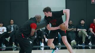 Donovan Clingan PreDraft Workout in Portland  Trail Blazers [upl. by Aidnahs]