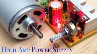 Homemade 1530V High Amp DC Adjustable Power Supply [upl. by Chanda]