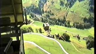 frühere offene Luftseilbahn Oberrickenbach zum Haldiwald [upl. by Alecram]