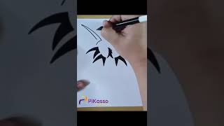 How to Draw a Tattoo Easy in Less Than One Minutes [upl. by Waldemar865]