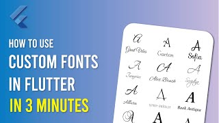 Use Custom External Fonts in Flutter  Flutter Tutorial [upl. by Emmy]