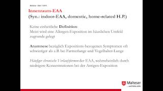 Webinar quotExogen allergische Alveolitis  Einführung in das Krankheitsbildquot [upl. by Koblas]