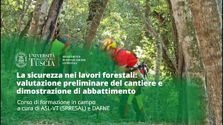 🌲LA SICUREZZA NEI LAVORI FORESTALI [upl. by Canning]