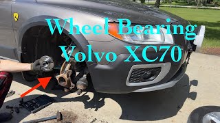 Front wheel bearing replacement on Volvo XC70 P3 Platform [upl. by Ednew]