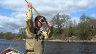 Scottish Ghillie Salmon Fishing River Tay Perthshire Scotland [upl. by Lali]