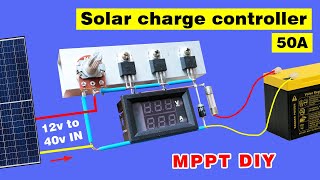 DIY charge controller for Solar Panel MPPT Solar charge controller Homemade [upl. by Divod]