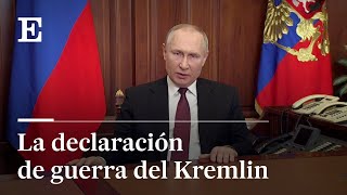 PUTIN declara la GUERRA a UCRANIA quotEstamos dispuestos a CUALQUIER resultadoquot  EL PAÍS [upl. by Lolita574]