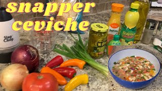 How to make the BEST Snapper Ceviche youve ever had [upl. by Eitsym]