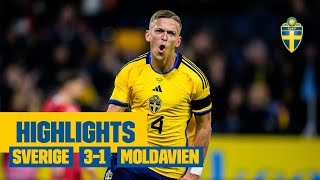 Highlights Sverige  Moldavien 31  Jesper Karlsson och Gustaf Lagerbielke målar [upl. by Semele335]