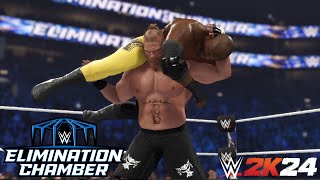 WWE 2K24  Brock Lesnar Vs Bobby Lashley  Elimination Chamber 2023  PS5 [upl. by Irovi]