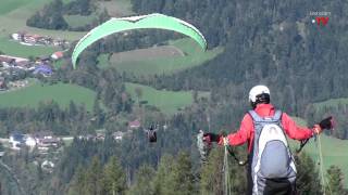 Gleitschirmfliegen in Kössen  Tirol [upl. by Yztim562]