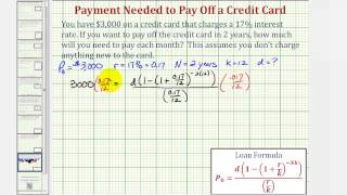 Ex Determine a Monthly Payment Needed to Pay Off a Credit Card [upl. by Ahtan]