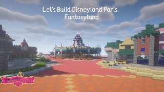 Lets Build Disneyland Paris Remake  part 4  Fantasyland Minecraft TimeLapse [upl. by Strang684]