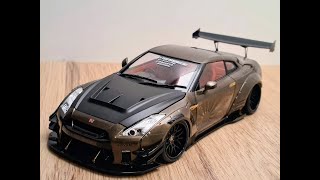 Aoshima 124 Nissan GTR R35 LB Works Type 2 Version 1 [upl. by Nirrek]