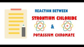 Strontium Chloride and Potassium Chromate  Reaction [upl. by Uball190]