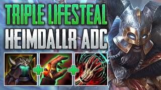 TRIPLE LIFESTEAL OP Heimdallr ADC Gameplay SMITE Ranked Conquest [upl. by Ahsatsana]