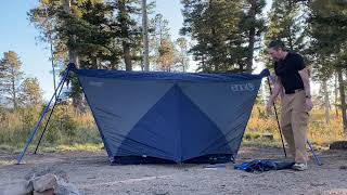 Eno Nomad Hammock Shelter system set up and first thoughts [upl. by Nerrad]